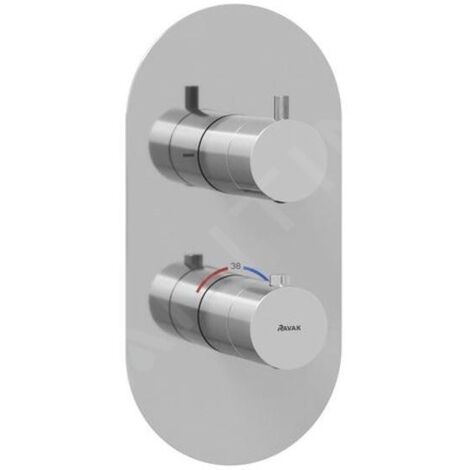 Ravak Espirit - Mitigeur thermostatique encastré pour 2 sorties, chrome X070206