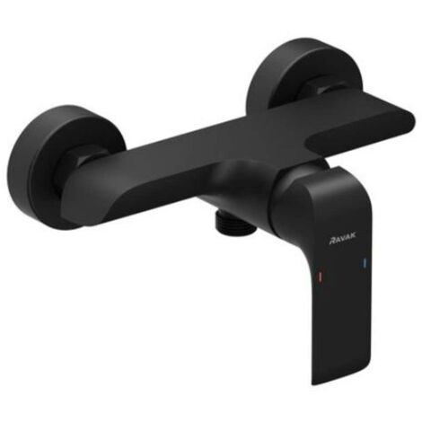 Ravak Flat - Duscharmatur, schwarz matt X070177