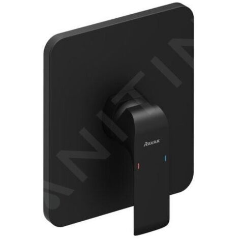 Ravak Flat - Mitigeur de douche encastré, noir mat X070180