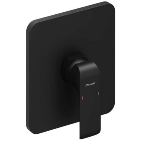 Ravak Flat - Unterputz-Duscharmatur, schwarz matt X070180