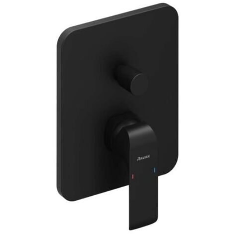Ravak Flat - Unterputzarmatur für 2 Verbraucher, schwarz matt X070179