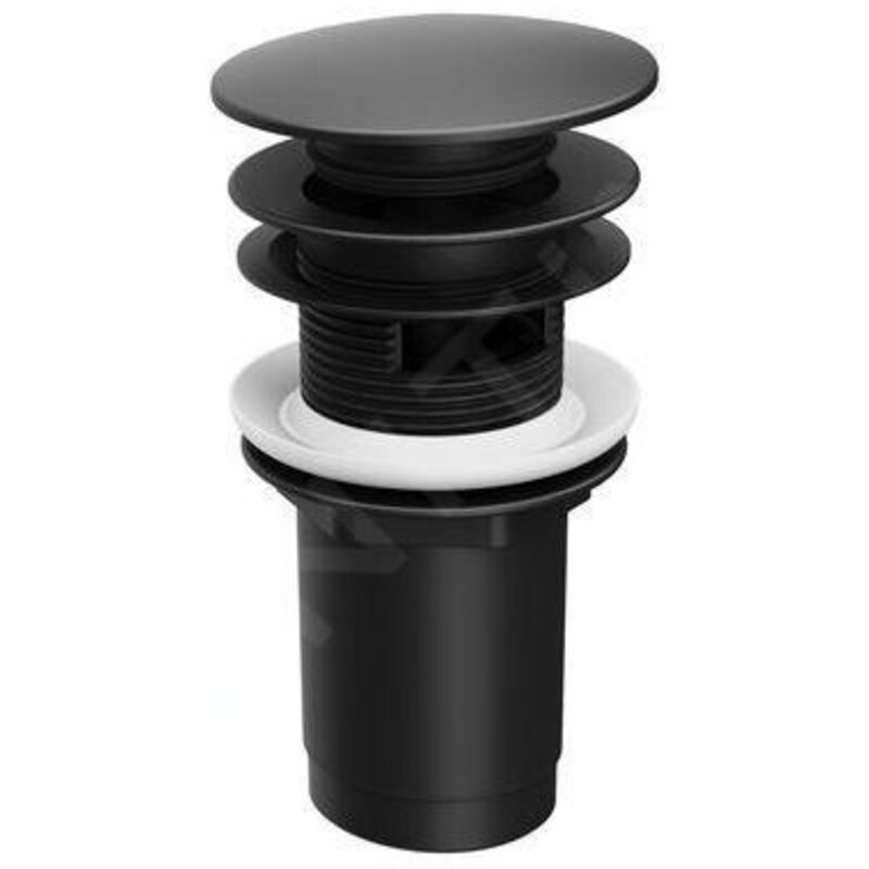 Ravak - Garnitures de vidage - Bonde refermable, ClickClack, noir mat X01748