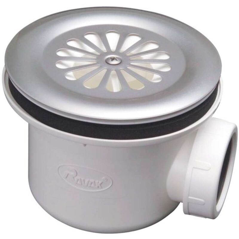 Ravak - Garnitures de vidage - Siphon pour receveur de douche Basic 90, 90 mm X01308