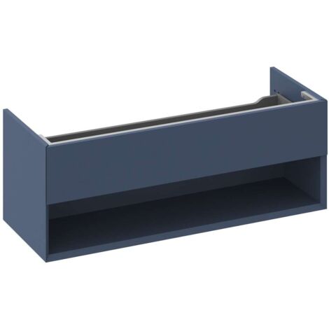 Ravak Lite - Mobile lavabo 120x45x43 cm, 1 cassetto, Deepsea Blue X000001869