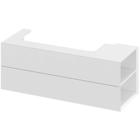 Ravak Lite - Mobile lavabo 120x45x43 cm, 2 cassetti, bianco lucido X000001891