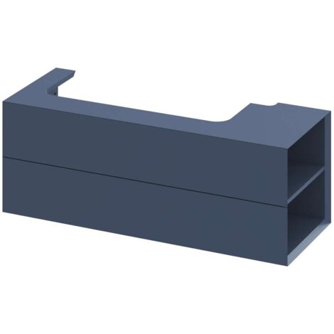 Ravak Lite - Mobile lavabo 120x45x43 cm, 2 cassetti, Deepsea Blue X000001893