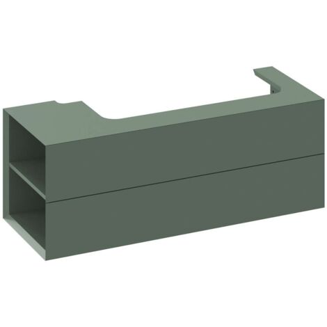 Ravak Lite - Mobile lavabo 120x45x43 cm, 2 cassetti, Grey Green X000001882