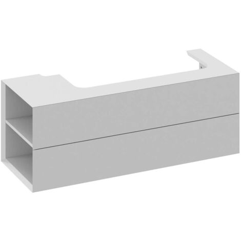 Ravak Lite - Mobile lavabo 120x45x43 cm, 2 cassetti, Smoke Grey X000001883