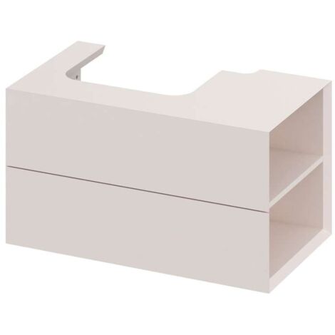 Ravak Lite - Mobile lavabo 80x45x43 cm, 2 cassetti, Alabaster Pink X000001890