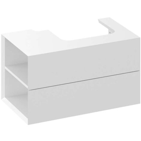 Ravak Lite - Mobile lavabo 80x45x43 cm, 2 cassetti, bianco lucido X000001873