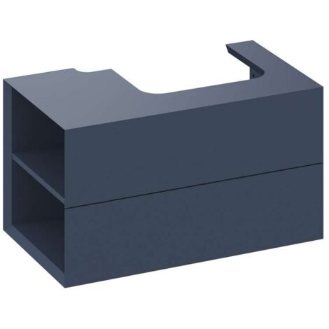 Ravak Lite - Mobile lavabo 80x45x43 cm, 2 cassetti, Deepsea Blue X000001875