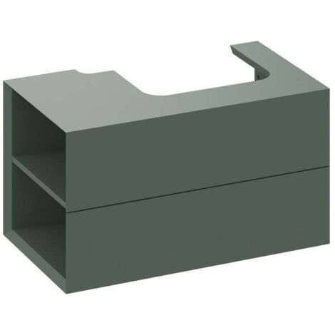 Ravak Lite - Mobile lavabo 80x45x43 cm, 2 cassetti, Grey Green X000001876