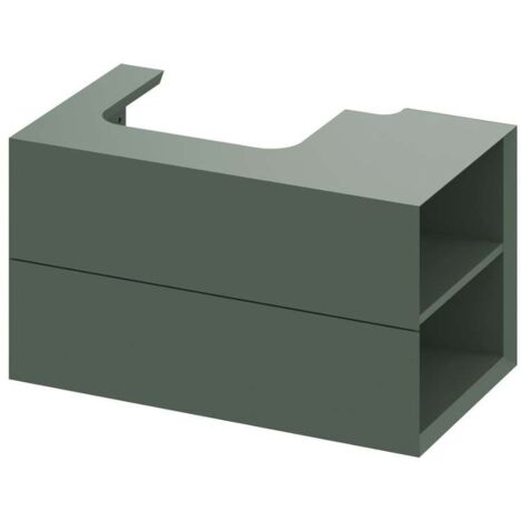 Ravak Lite - Mobile lavabo 80x45x43 cm, 2 cassetti, Grey Green X000001888