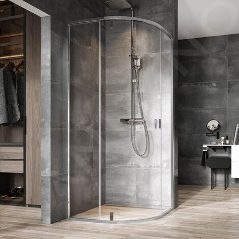 Ravak Nexty - Cabine de douche quart de rond, 900x900 mm, chromé/verre clair 3O677C00Z1