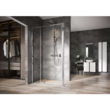 Ravak Nexty - Feste Seitenwand 80 cm, Chrom/Klarglas 90O40C00Z1