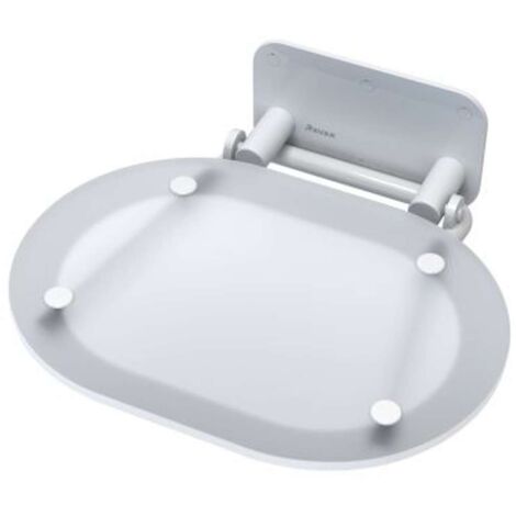 Ravak Ovo Chrome - Siège pliant 410x375x130 mm, chrome / blanc B8F0000028