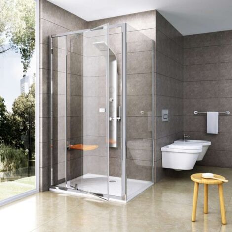Ravak Pivot - Duschwand PPS-100, 97-100 cm, Aluminium poliert/Klarglas 90GA0C00Z1