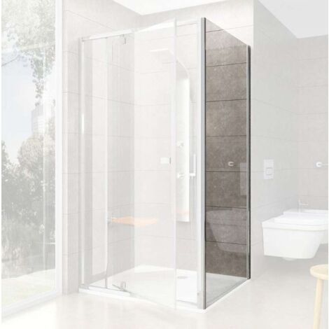 Ravak Pivot - Parete doccia PPS-80, 77-80 cm, alluminio lucido/vetro trasparente 90G40C00Z1