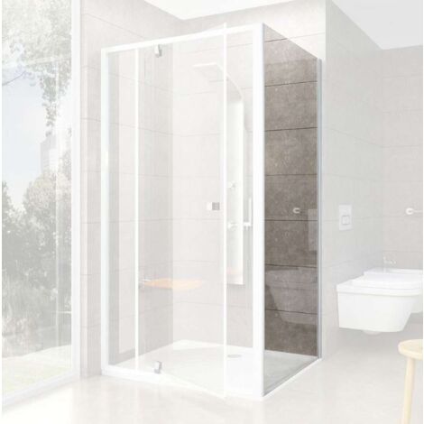 Ravak Pivot - Parete doccia PPS-80, 77-80 cm, bianco/vetro trasparente 90G40100Z1