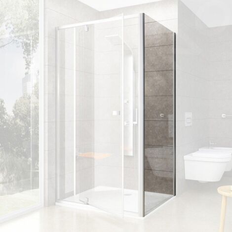 Ravak Pivot - Paroi de douche PPS-90, 870-895 mm, verre satiné/clair 90G70U00Z1