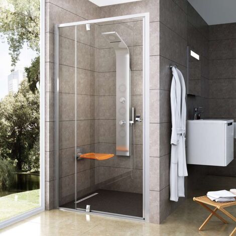 Ravak Pivot - Porta doccia PDOP2-120, 116-121 cm, alluminio lucido/vetro trasparente 03GG0C00Z1