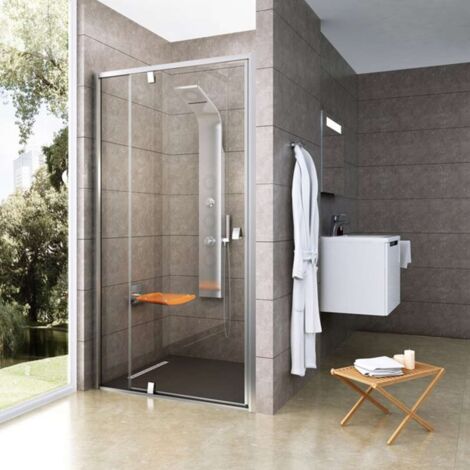 Ravak Pivot - Puerta de ducha PDOP2-100, 96-101 cm, cristal satinado/claro 03GA0U00Z1