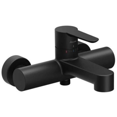 Ravak Puri - Grifo de bañera, negro mate X070185