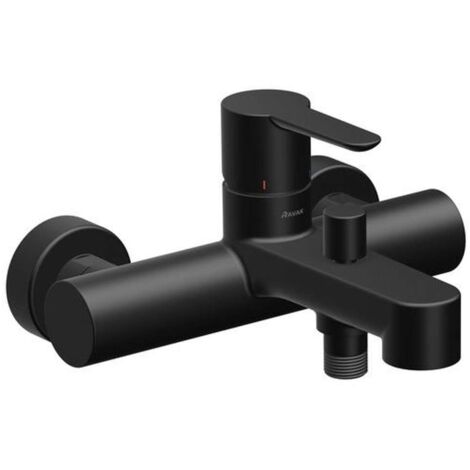 Ravak Puri - Grifo de bañera, negro mate X070192