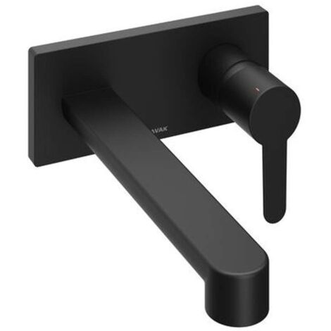 Ravak Puri - Grifo de lavabo empotrado , con cuerpo de montaje, negro mate X070184