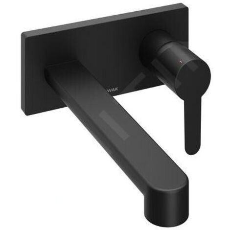 Ravak Puri - Mitigeur de lavabo encastrée avec corps d’encastrement, noir mat X070184
