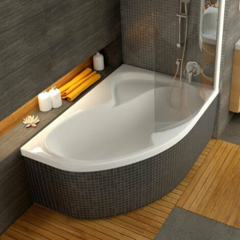 Ravak ROSA II Vasca da bagno angolare in acrilico, destra 150x105 cm, Bianco (RO1500NEWP)