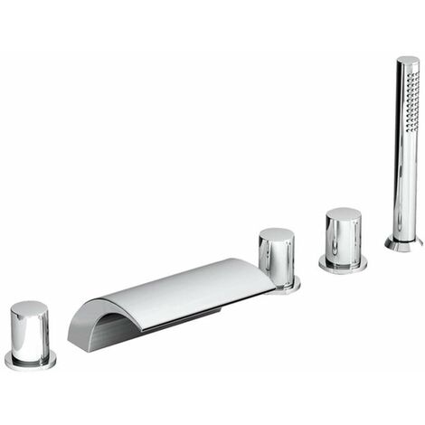 Ravak Rubinetti - Miscelatore bordovasca, montaggio a 5 fori, cromo X070060