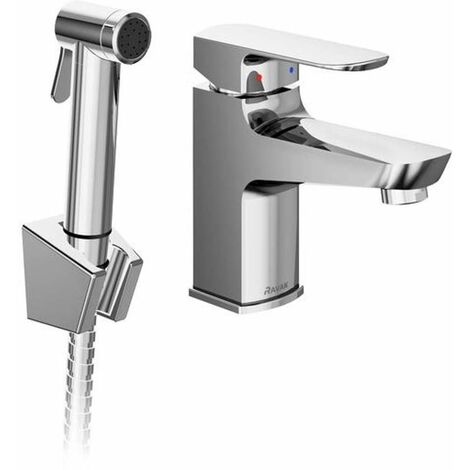 Ravak Rubinetti - Miscelatore da lavabo con doccetta bidet, cromo X070165