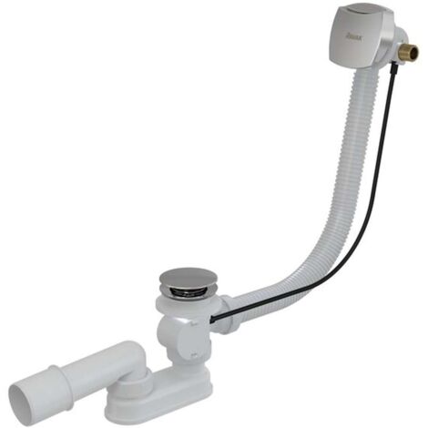 Ravak Sistemas de desagüe - Conjunto de desagüe bañera 800 con rebosadero II, cromo X01504
