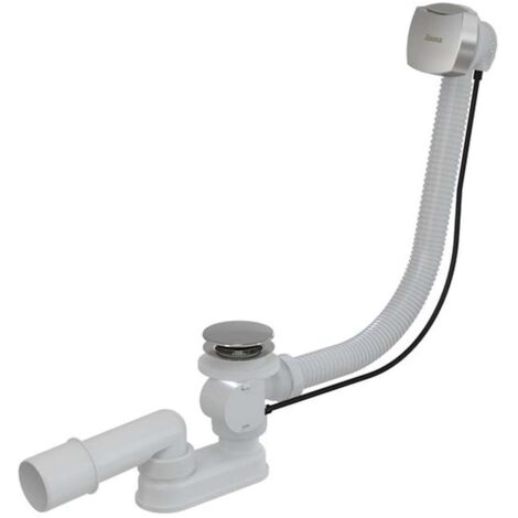 Ravak Sistemas de desagüe - Juego de desagüe y rebosadero para bañera, longitud 570 mm,bowden, cromo X01507