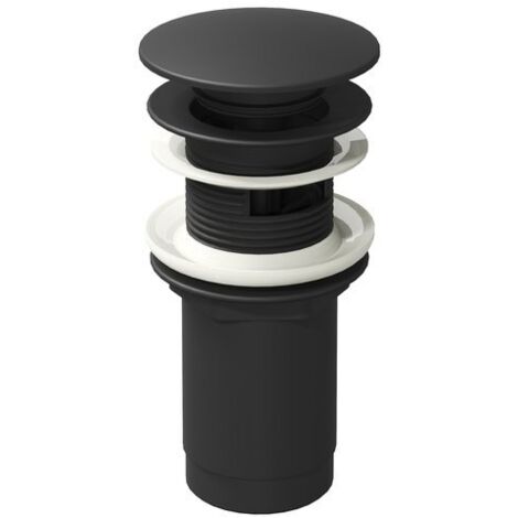 Ravak Sistemas de desagüe - Salida de cierre, ClickClack, negro mate X01748