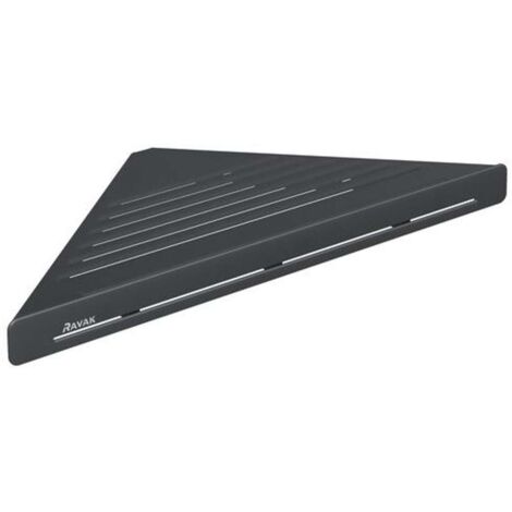 Ravak Slim - Estante esquinero, negro/negro X07P650