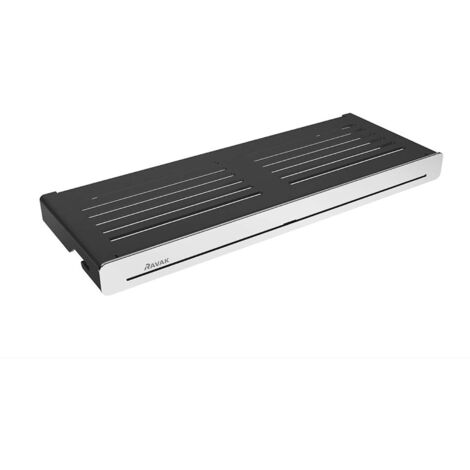 Ravak Slim - Ripiano, lunghezza 28 cm, nero/cromo X07P575