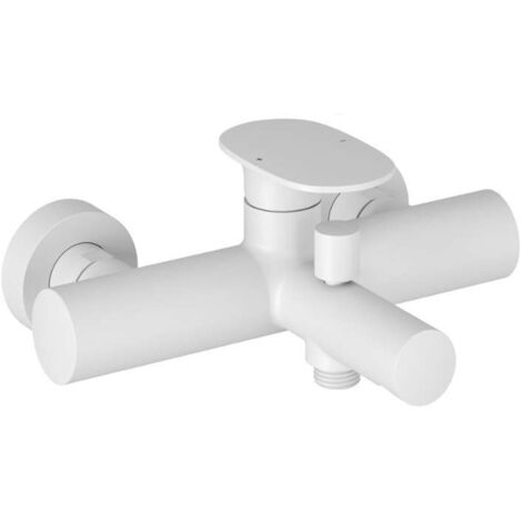 Ravak Spring - Miscelatore per vasca da bagno, bianco opaco X070569
