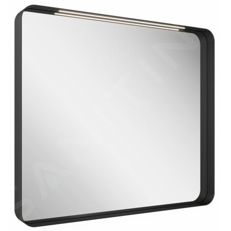 Ravak Strip - Miroir avec éclairage LED, 506x706 mm, noir X000001569