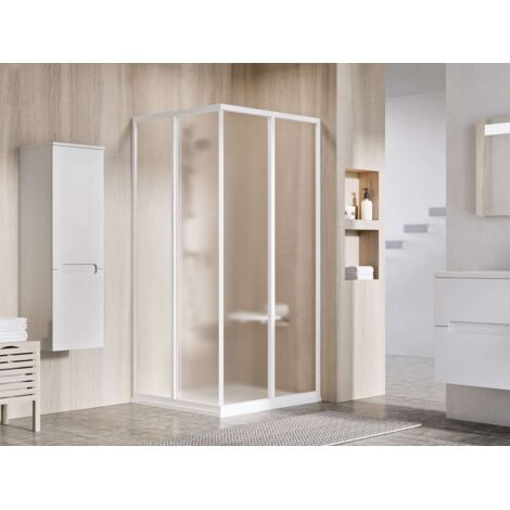 Ravak Supernova - Box doccia 90x90 cm, bianco/vetro Grape 14V701O2ZGS
