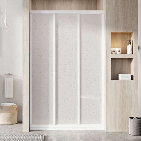 Ravak Supernova - Porta doccia in tre parti ASDP3-120, 117-121 cm, bianco/perla 00VG01R211