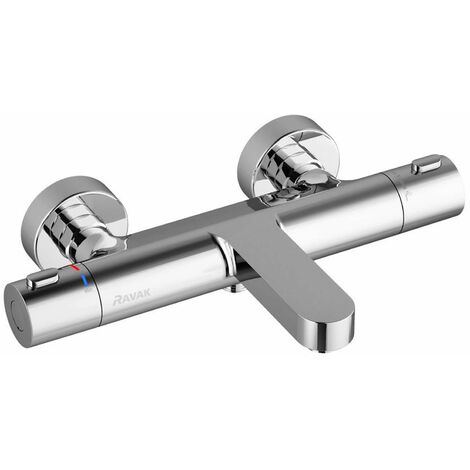 Ravak Termo - Miscelatore termostatico per vasca da bagno, cromo X070097