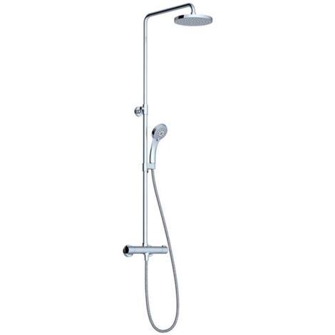 Ravak Termo - Set doccia con termostatico, 20 cm, 5 getti, cromo X070058