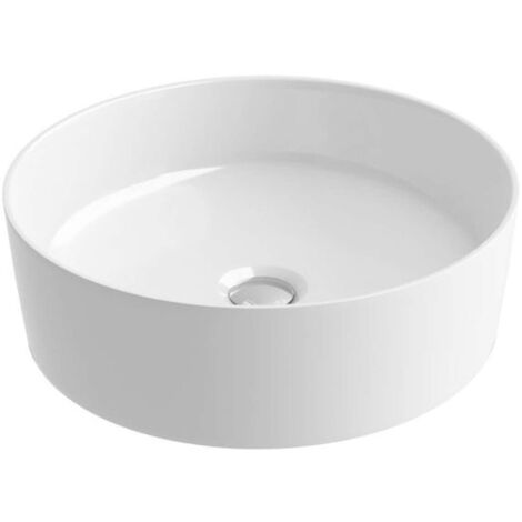 Ravak UNI - Aufsatzwaschbecken Slim, Durchmesser 40 cm, weiß XJX01140002