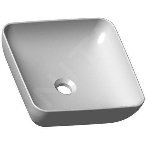 Ravak UNI - Lavabo à poser Uni 380 S Slim, 380x380 mm, blanc XJX01138001