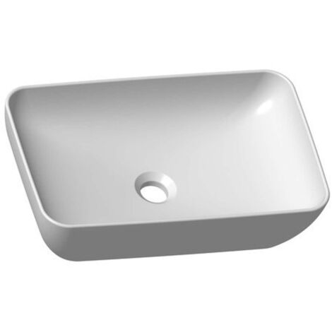 Ravak UNI - Lavabo sobre encimera, 500x310 cm, sin rebosadero, blanco XJX01150001