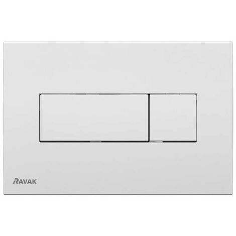 Ravak UNI - Placca di comando per 2 volumi di risciacquo, bianco X01457
