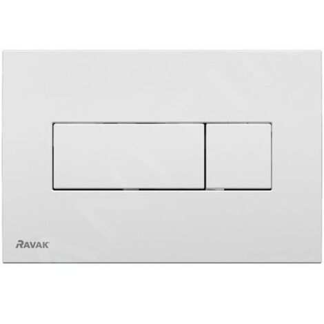 Ravak UNI - Plaque de déclenchement pour 2 volumes de chasse, blanc X01457