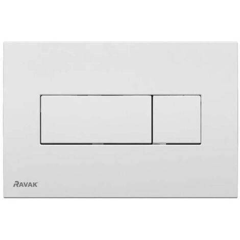 Ravak UNI - Pulsador para WC para descarga doble, blanco X01457